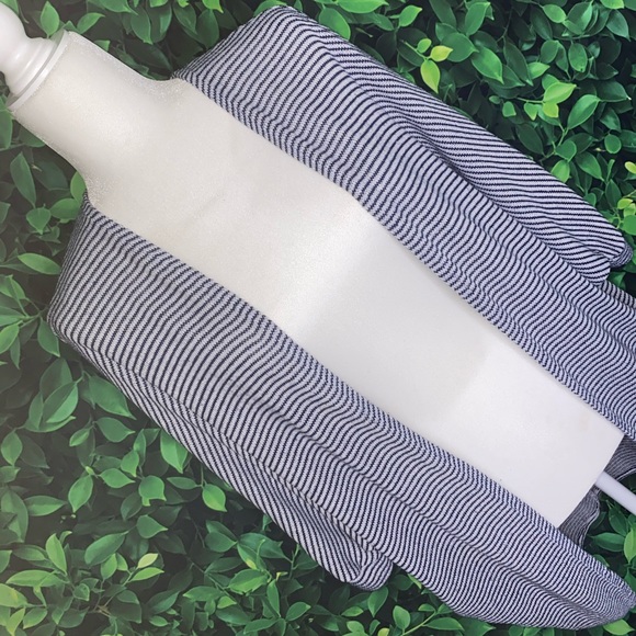 STRIPED OPEN CARDIGAN W/ MID-LENGTH BATWING SLEEVES · SIZE S - Picture 2 of 5